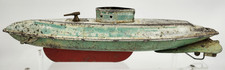 VINTAGE WOLVERINE TIN LITHO WIND UP SUBMARINE TOY