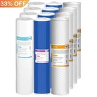 3-Stage 20"x4.5" PP GAC CTO Carbon Block Water Filter Whole House Cartridges Set