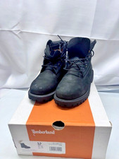 Timberland Premium 6-Inch Waterproof Boot-BLACK Nubuck-SIZE 5.5 JUNIORS New