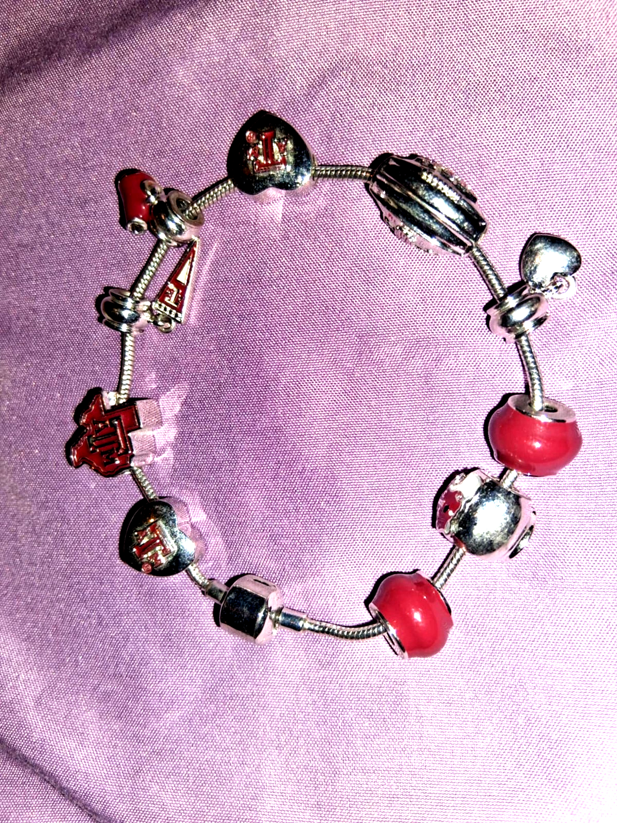 Charm bracelet with multiple stylish interchangeable charms