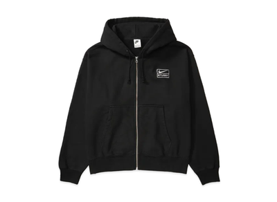 Stussy x Nike Stone Washed Fleece Zip Hoodie Black FJ9175-010 | eBay