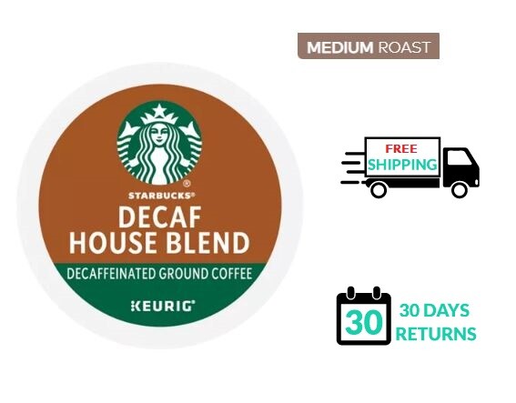 ☕ Starbucks House Blend DECAF Keurig Coffee K-cups
