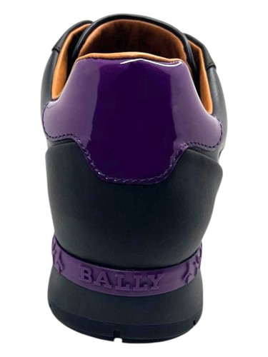 Bally Asmund 6217402 Men's Black Leather/Fabric Sneakers MSRP $630 - Picture 5 of 8