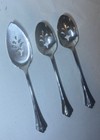 Set Of 2 Oneida Slotted Casserole Serving Spoons + Slotted Pie Server