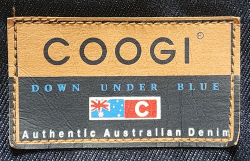 COOGI Y2K Blue Australia Down Under Men's Size XL Dark Wash Denim Jean Jacket  - Picture 5 of 15