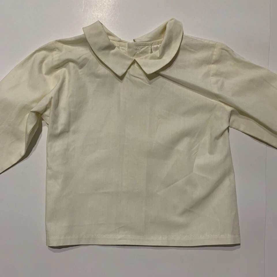 NEW Vtg Baby Laura Ashley Boy Shorts Romper Shirt 2 Pc Red Christmas Outfit 18 - Image 3 of 4