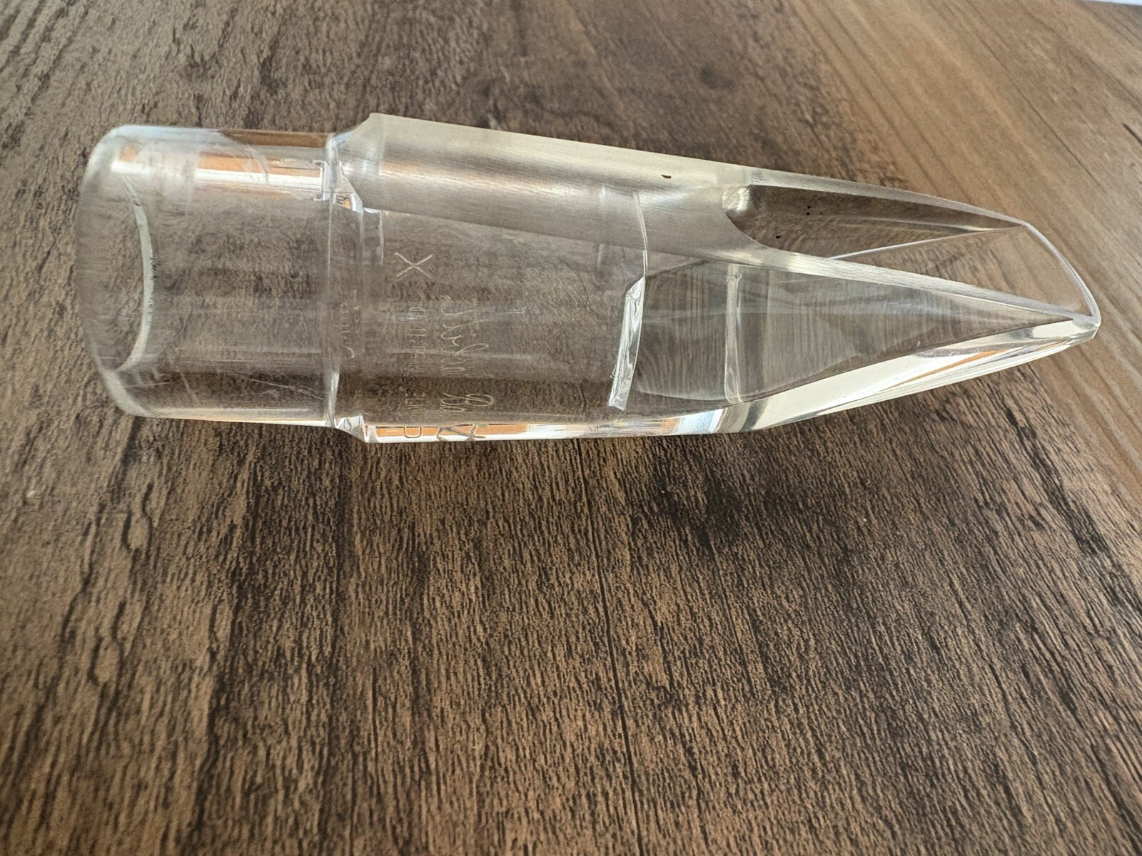 RARE NOS Babbitt Elkhart Clear Plastic “X” Alto Saxophone Mouthpiece | Vintage