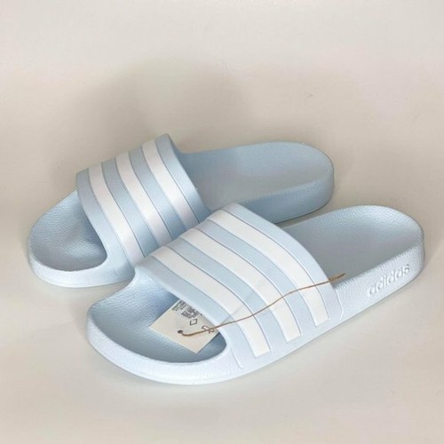 New Adidas Adilette Women's Pool Beach Swim Gym Slides FY8106 Aqua White SZ  10 | eBay
