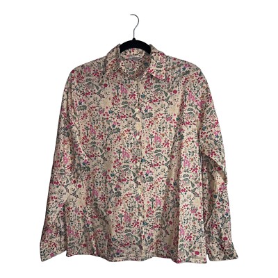 OXFORD SHIRT CO. Womens 100% Cotton Floral Liberty Long SleeveShirt Sz  10