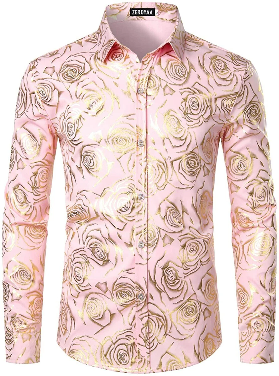 Rose gold dress clearance shirt