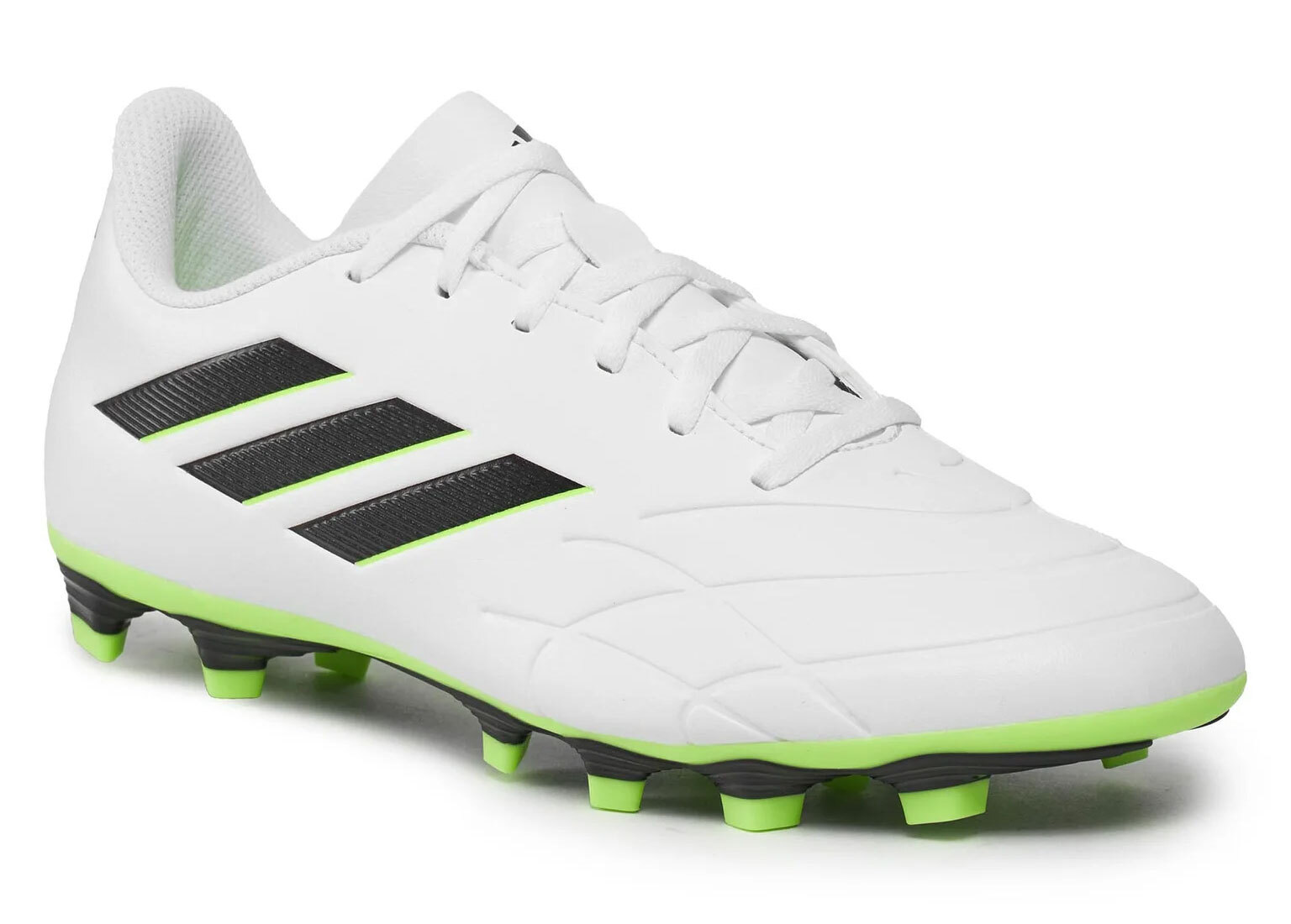 SCARPE CALCIO ADIDAS COPA PURE.4 - GZ2536 col. bianco/nero/verde foto 2