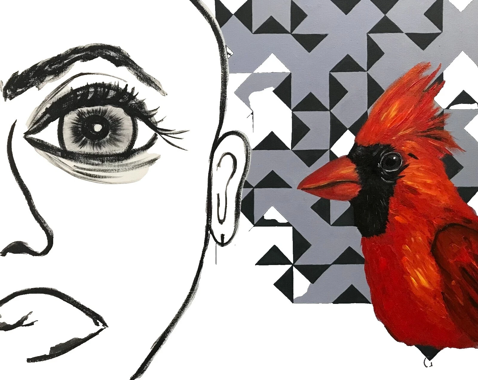 Pinturas de arte Pájaros Arte marginal