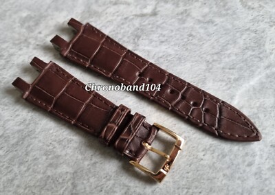 Ulysse Nardin El Toro 25/18mm Brown Leather Watch Strap & 18ct Rose Gold Buckle 