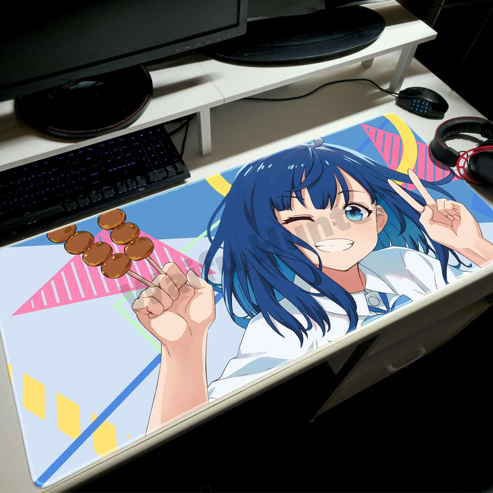 Yanami Anna Too Many Losing Heroines Oversized Gaming Mousepad Desk Mat for PC Setup