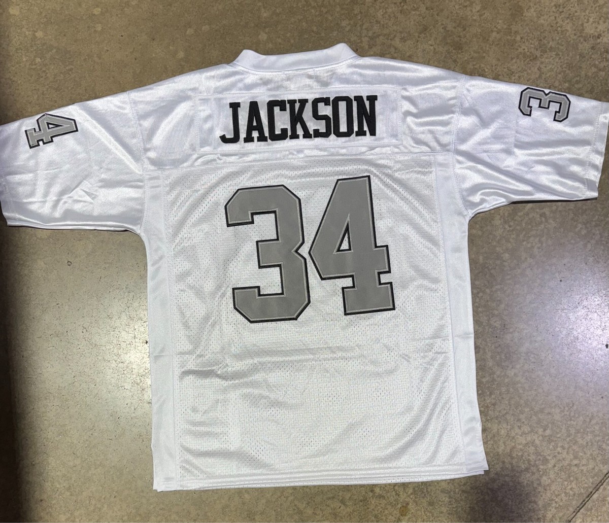 Raiders Jersey Jackson # 34 Jersey White | eBay