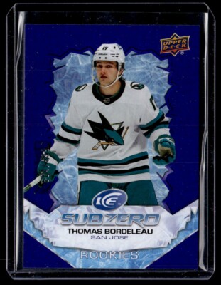2022-23 Upper Deck Ice Sub Zero Rookies Thomas Bordeleau Rookie San Jose Sharks