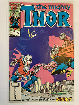 Thor #372 (1986) First Full Appearance of Time Variance Authority, origin of Jus