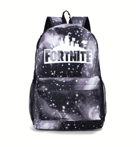 Student School Book Bag Backpack Kids Boys Teenagers Galaxy Fort Night Luminous