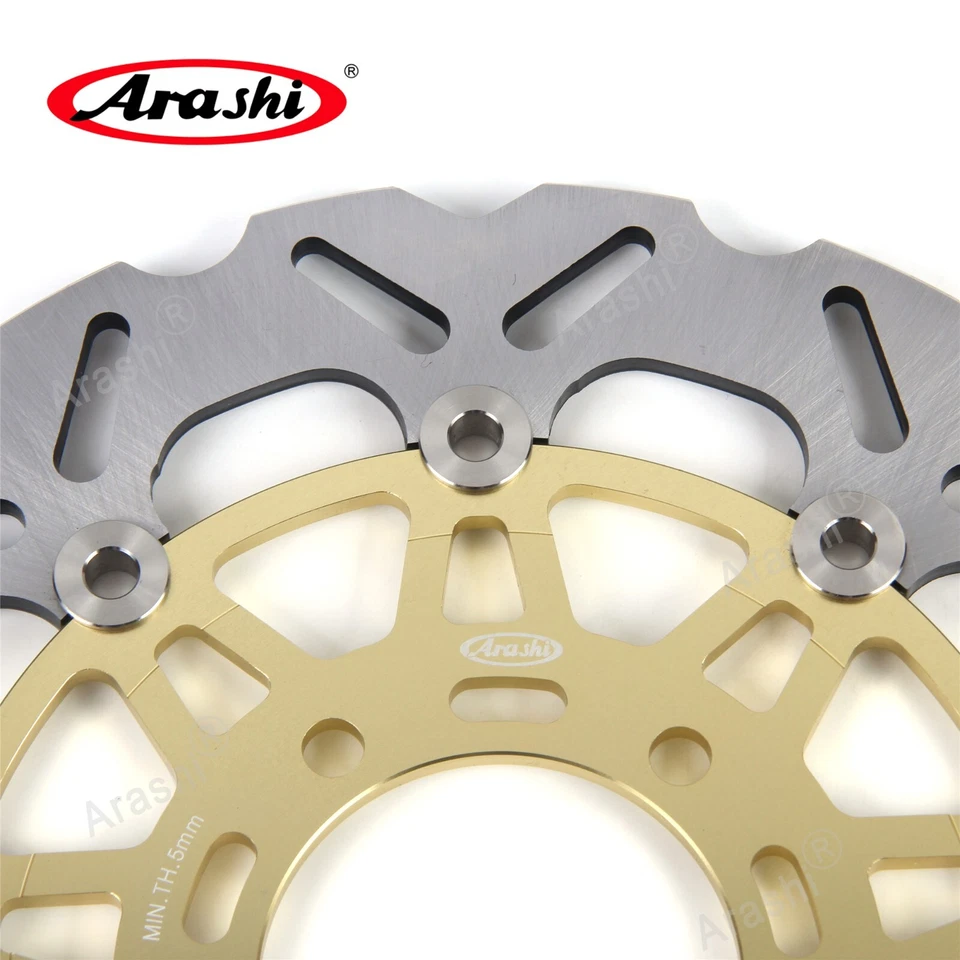 Rotor de disco de freno delantero trasero dorado para Kawasaki Ninja ZX-6R 2005 2006 ZX6R ZX636 Foto 4 de 4