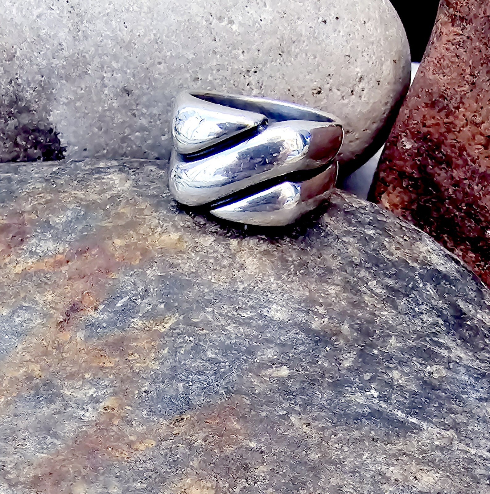 Retired James Avery Rectangle Linear Ring Size 6.5 - image 3