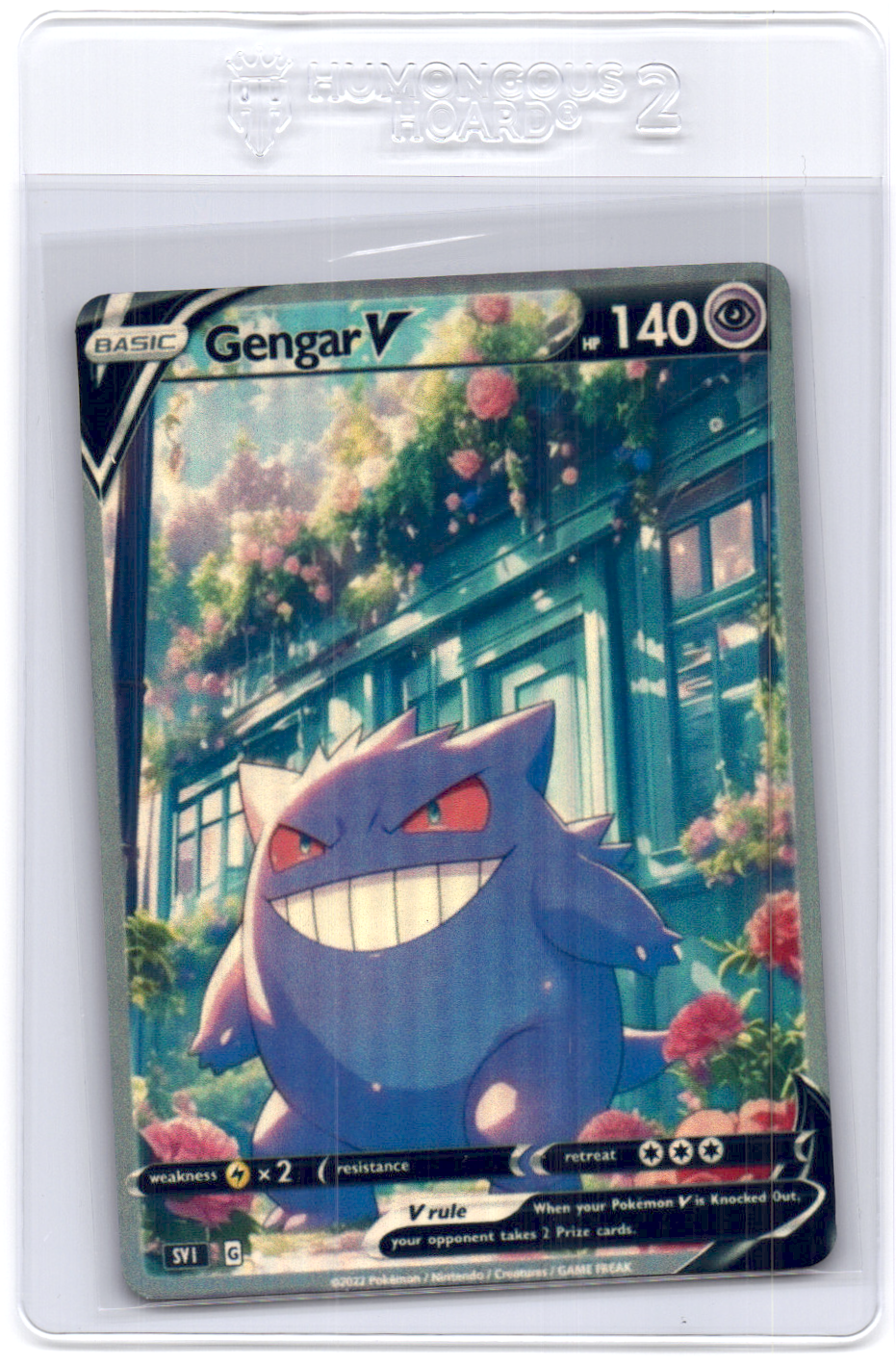 Custom-Made Holo Pokemon Card Gengar PTL413 Made to Order Full Art