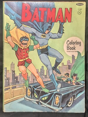 Vintage Batman Coloring Book By Whitman 1967 Robin Penguin. (See ...