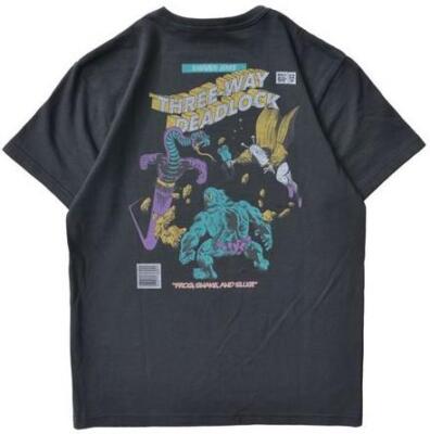 Samurai $134 Sumikuro Black Inlay Aged Cotton Loopwheel T-Shirt