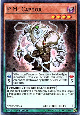 YU-GI-OH! Sammelkarte P.M. Captor (WSUP-EN044) – World Superstars, 1st Edition, Super Rare