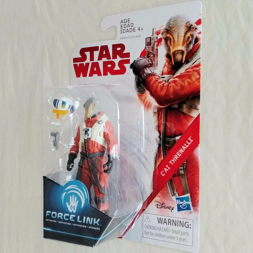 Figuras de acción Star Wars Force Link de 3,75 pulgadas - Luke R2-D2 Yoda Obi-Wan C-3PO Foto 2 de 4