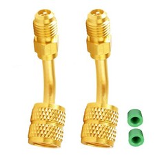 Adapter for Mini Split, 5/16" SAE Female Quick Couplers to 1/4" SAE Male Flare