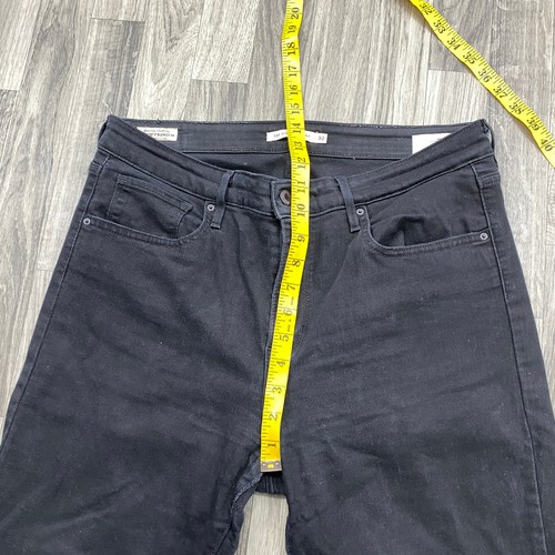 LEVI'S 721 High Rise Skinny Leg Stretch Black Denim Jeans Women's Size 32 Waist - Picture 10 of 11