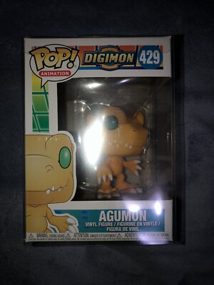 Funko Pop Animation 429 Agumon Digimon + Protector Vinyl Figur Tai Matt Gabumon