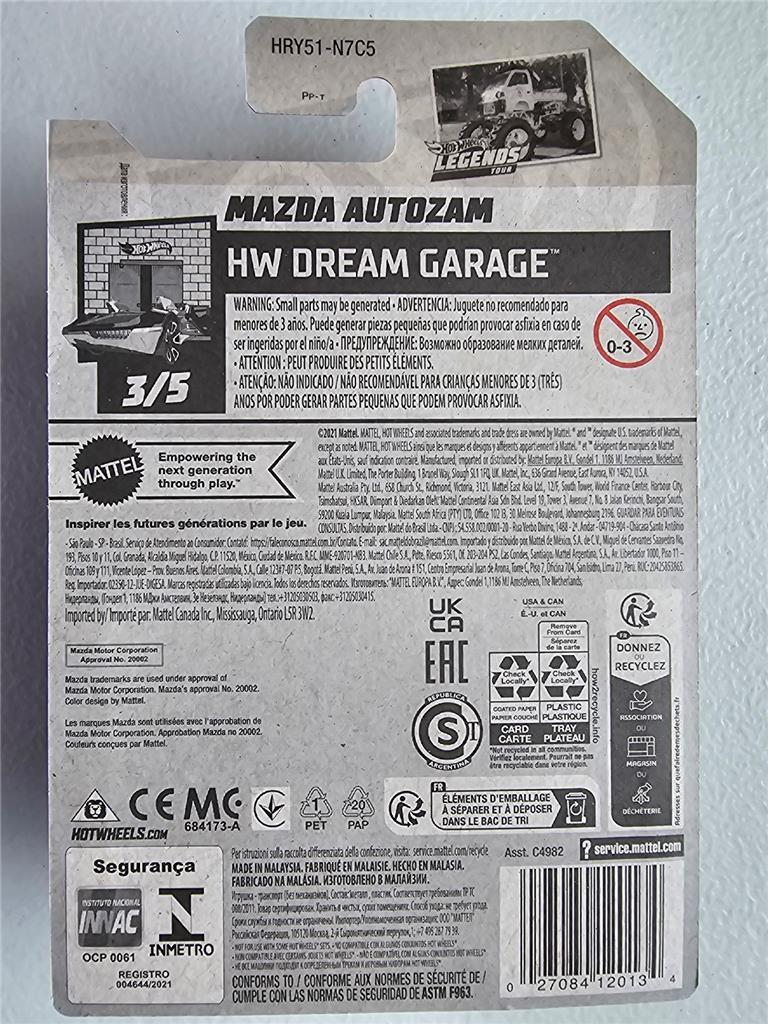 2024 Hot Wheels 1/250 HRY51 Mazda Autozam HW Dream Garage 3/5 | eBay
