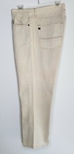Vintage Quiksilver Beige Riveted Denim Jean Pants Men's 38Wx29L H320289
