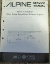 Alpine Service Manual 3002 3003 3005 3008 3011 4005 and more