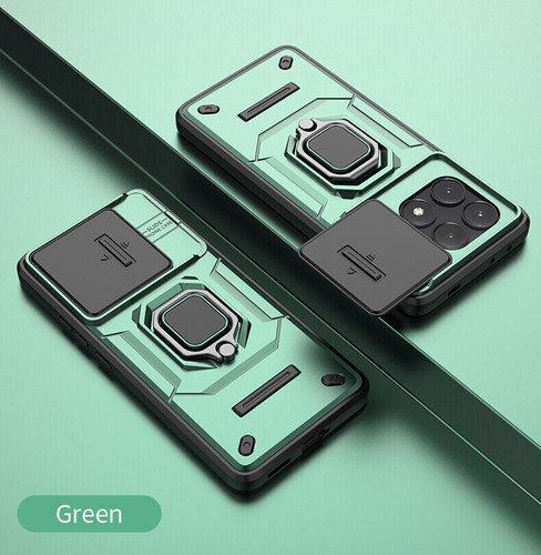 For Xiaomi Redmi note 13/13 PRO, Slide Camera Armor Magnet Ring Holder Case - 第 7/16 張圖片