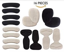 AGUARA, 16 Piece, High Heel Pads and Care Protectors. In Black  Beige . NEW.