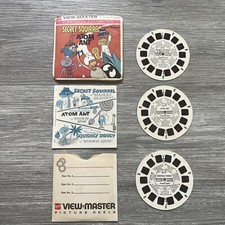 Vintage 1966 VIEW-MASTER Secret Squirrel Atom Ant 3 Reels With Booklet B535