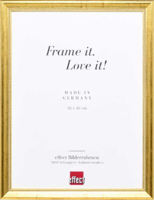 Effect Holzbilderrahmen Profil 85 Gold 70x100 cm Antireflexglas