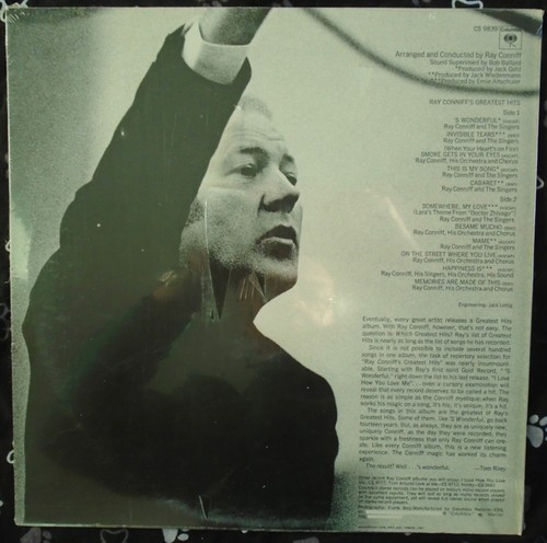 RAY CONNIFF, Ray Conniff's Greatest Hits Canada New Old Stock Sealed LP - Picture 2 of 2