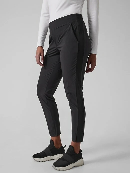 Athleta 14 Brooklyn Mid Rise Ankle Pant Black NEW! #198671
