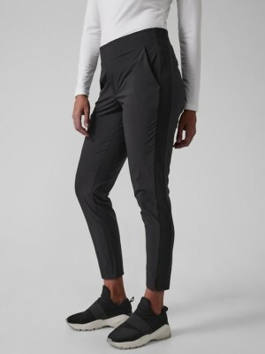 ★Mu☆a★ Athleta Brooklyn Ankle Mid rise Pant size 20 Plus Size Black