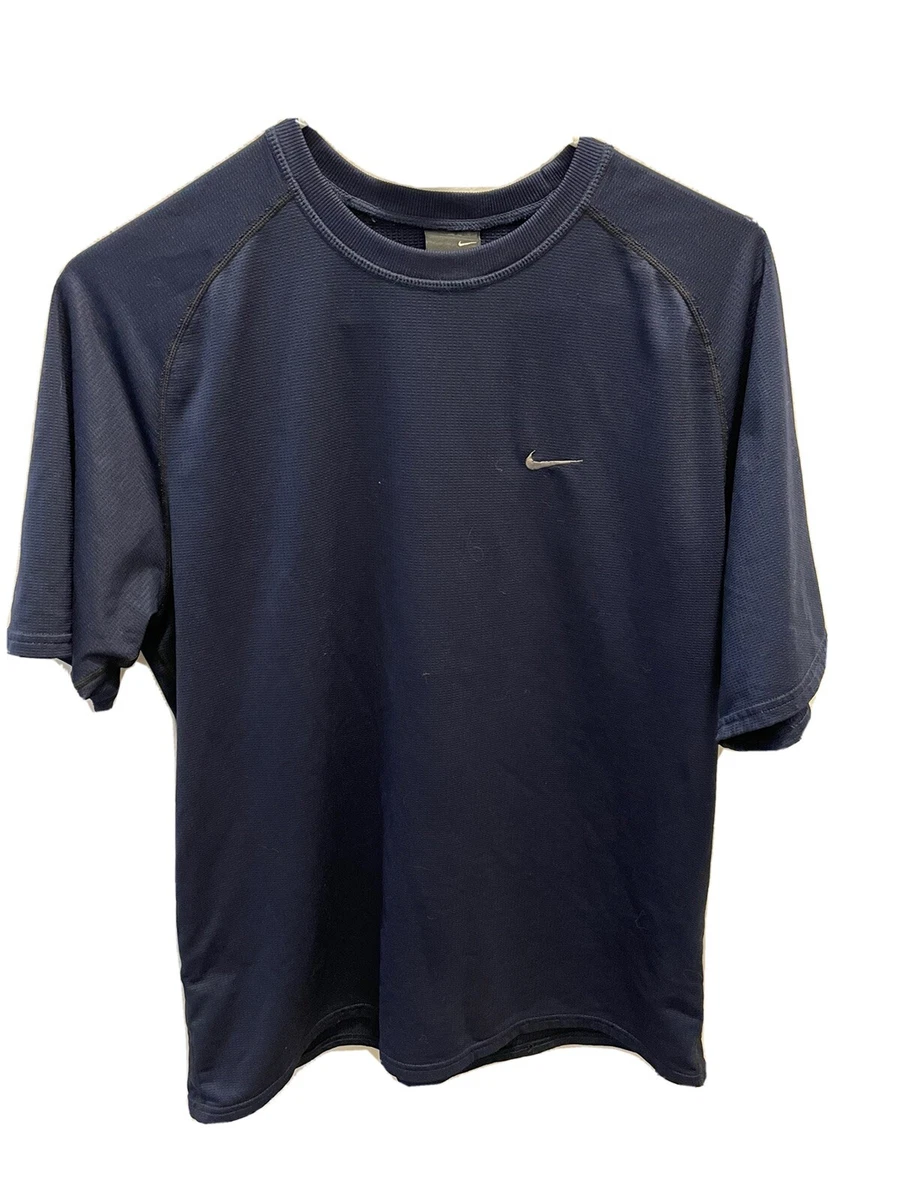 Nike Sphere Dry Men s Size Small Short Sleeve Shirt Blue Waffle