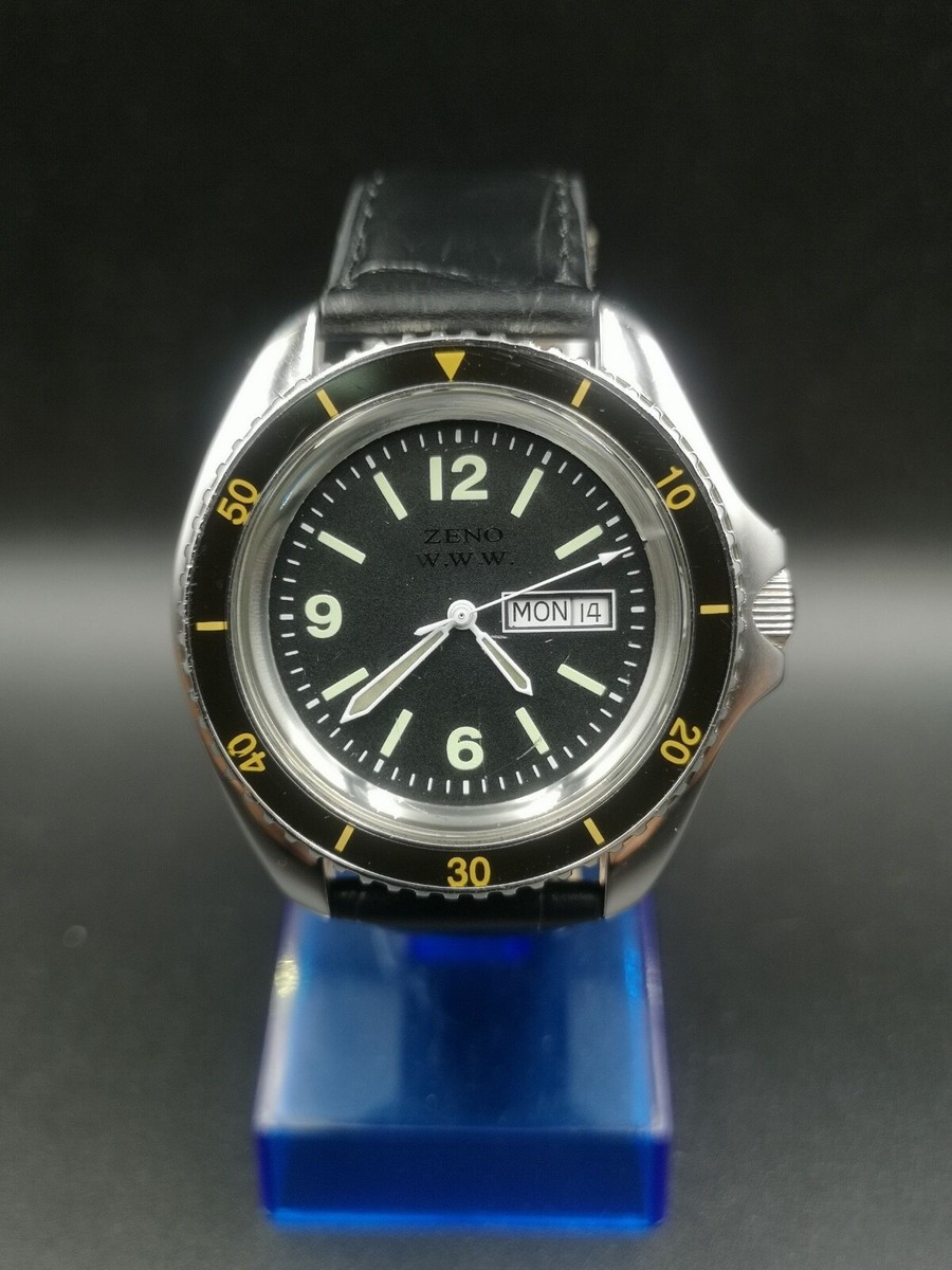 Vintage and Rare ZENO W.W.W Men' s quartz watch. Military style
