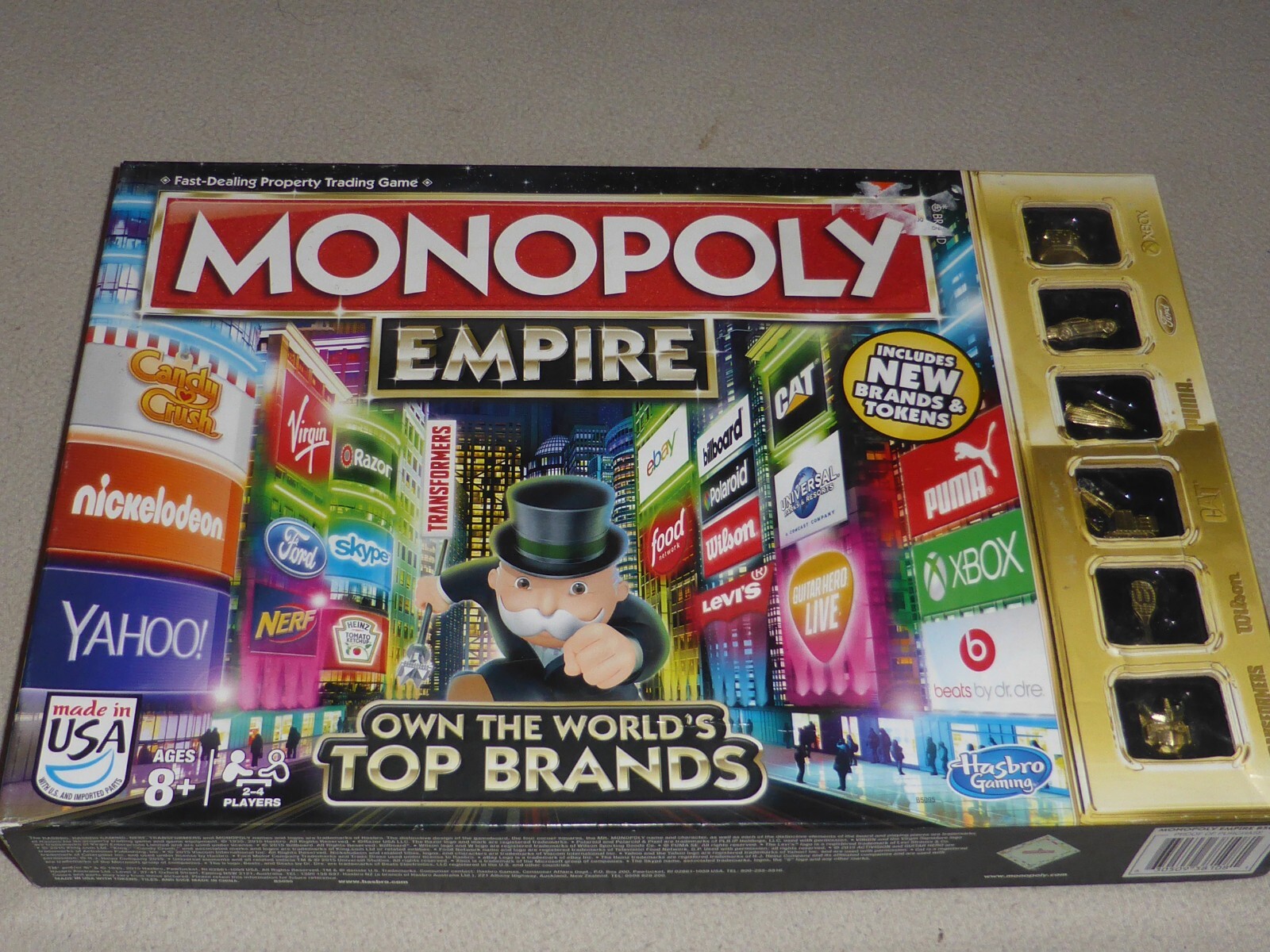MONOPOLY EMPIRE GAME BOARDGAME THE WORLD TOP BRANDS GOLD EDITION HASBRO ...