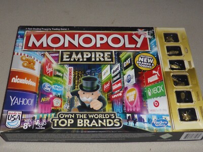 MONOPOLY EMPIRE GAME BOARDGAME THE WORLD TOP BRANDS GOLD EDITION