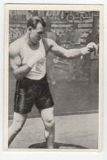 Carta Jack Sharkey "Heavyweight boxer" Trumpf fabbrica di cioccolato Berlino 1932