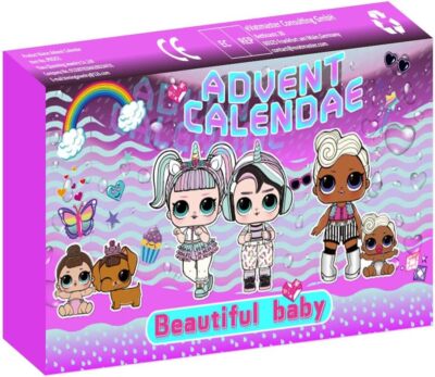 Christmas 24 days countdown Advent Calendar doll for children baby blind box