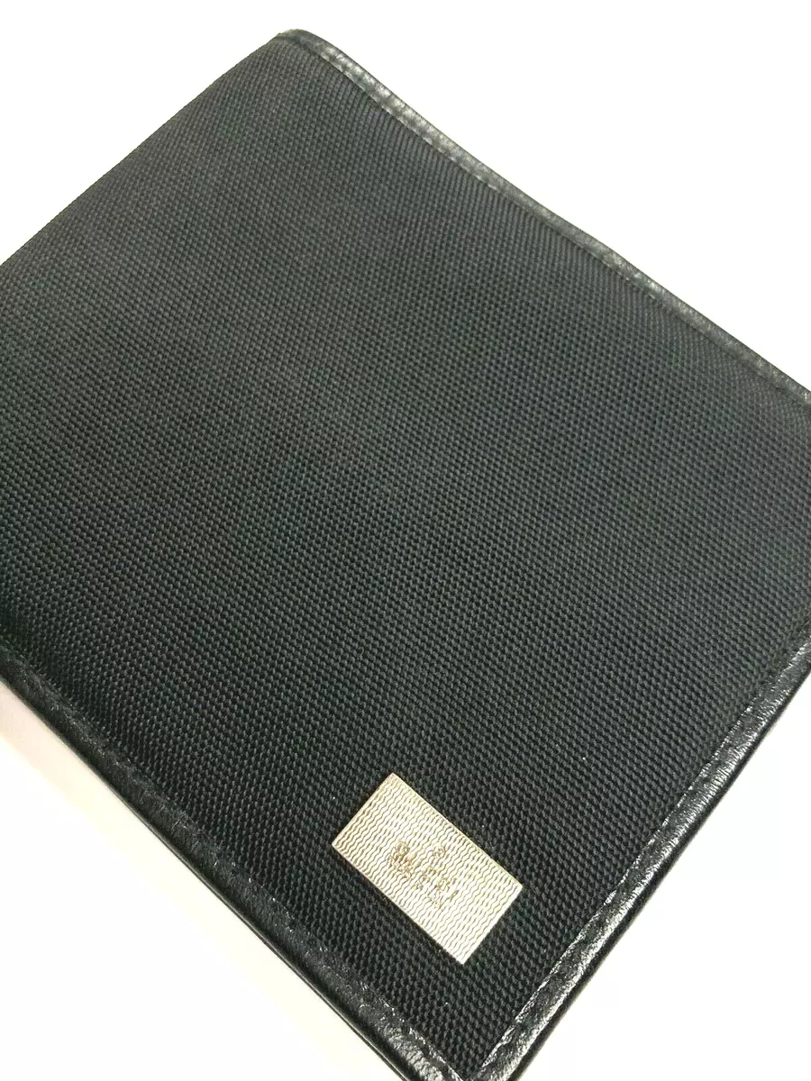 Card case with Gucci logo in black leather