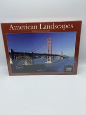 American Landscapes 1000 Piece Puzzle Golden Gate Bridge Jigsaw Collection NEW